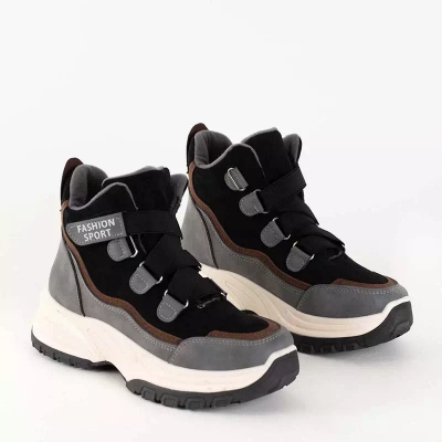 OUTLET Šedá zateplená dámska športová obuv Filippa - Obuv