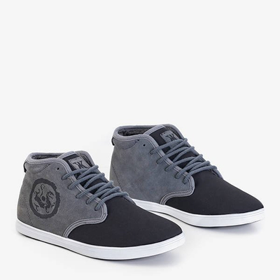 Čierna a sivá pánska športová obuv od firmy Denzel - Obuv