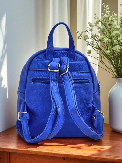 Ženski nahrbtnik Ariadne Bianco Azzurro RoyalEco Królewska Moda 25x25x10
