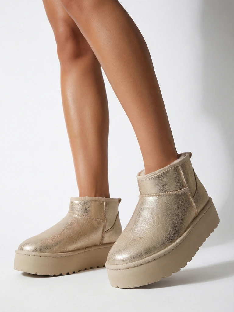 Royalfashion Dámske snehule na platforme a'la Dagodo