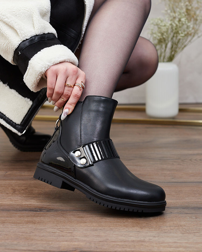 Royalfashion Black Moretix dámske čižmy