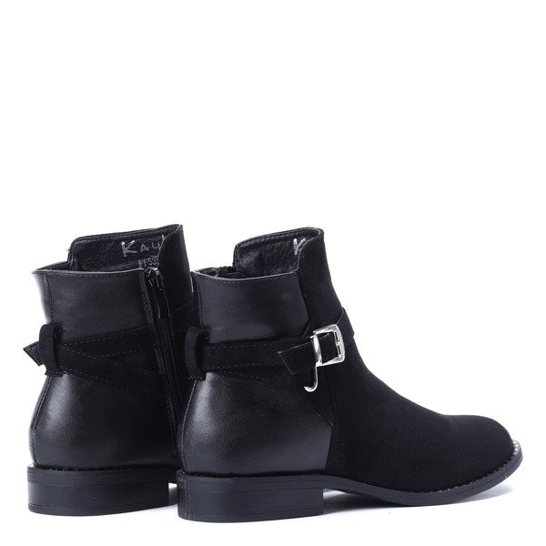 Czarne sztyblety Rita - Obuwie