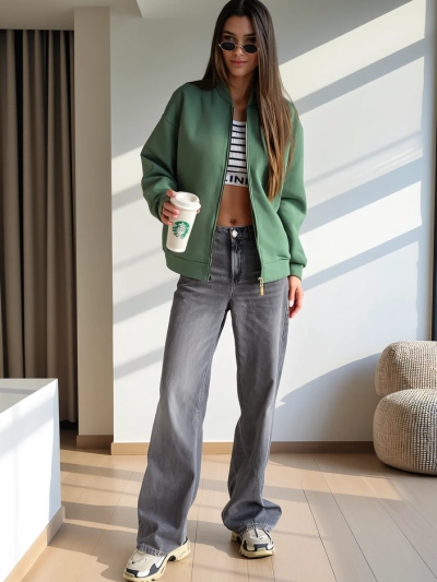 Royalfashion Bomber bunda so zipsom