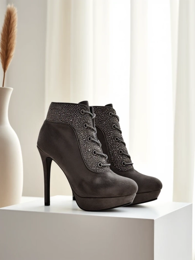Royalfashion dámske členkové topánky s kamienkami Efelolo
