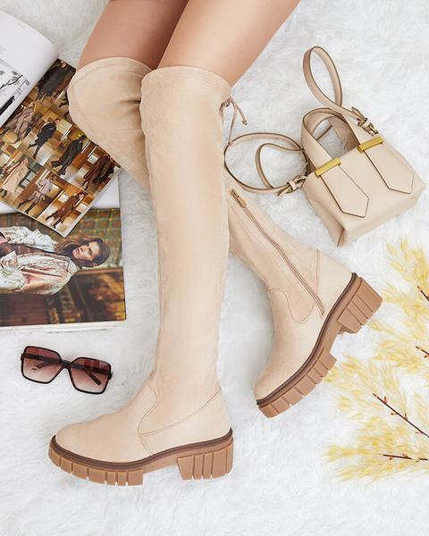 Royalfashion Dámske čižmy nad kolená Staroll