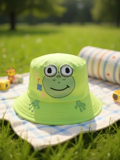 Royalfashion Detský klobúk Bucket Hat Happy Patches