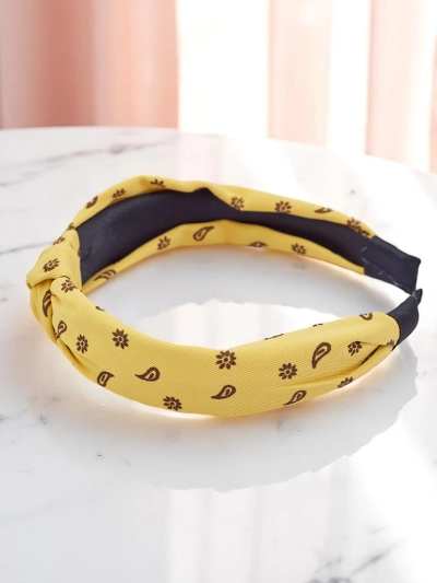 Royalfashion Pletená vzorovaná čelenka Grafity Boom