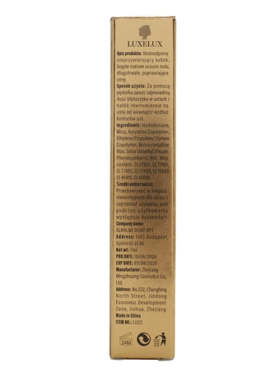 Luxelux matný lesk na pery 01 4,5 g