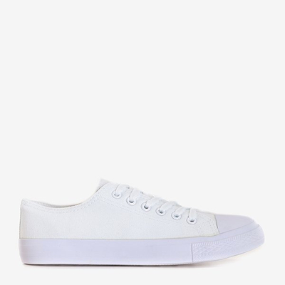 Dámske biele šnurovacie tenisky Drive - Obuv