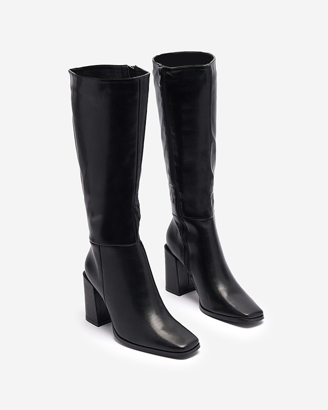 Čierne dámske čižmy Naffen- Obuv