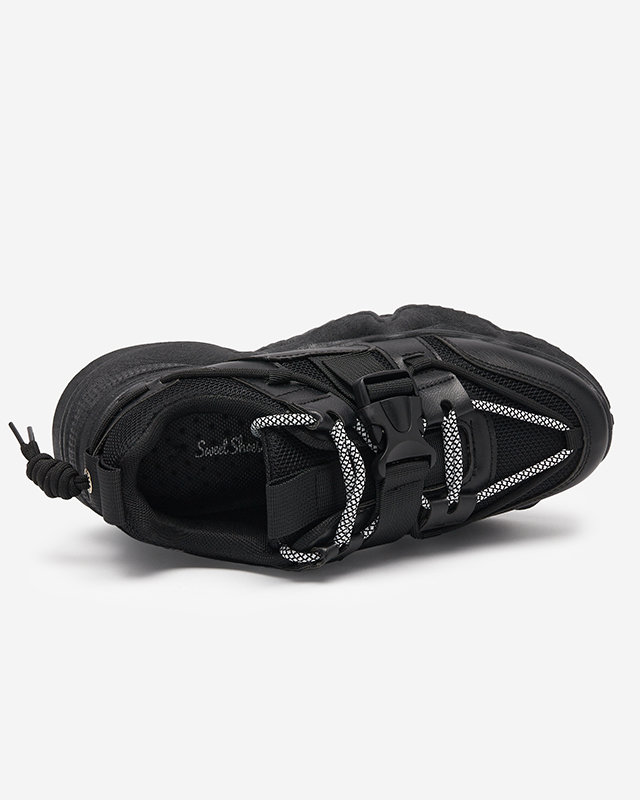 OUTLET Čierne dámske športové topánky tenisky Electri - Obuv