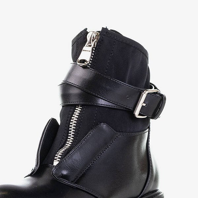 Černé tašky s ozdobným pásem Future - Boty