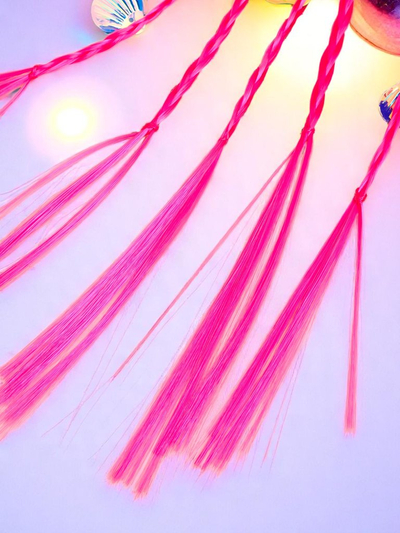 Royalfashion Zapletané copíky s mušľami na elastických gumičkách