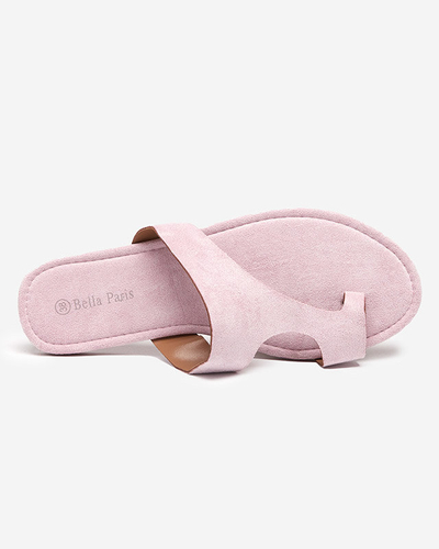 OUTLET Violet eco semišové dámske papuče Ekua- Obuv