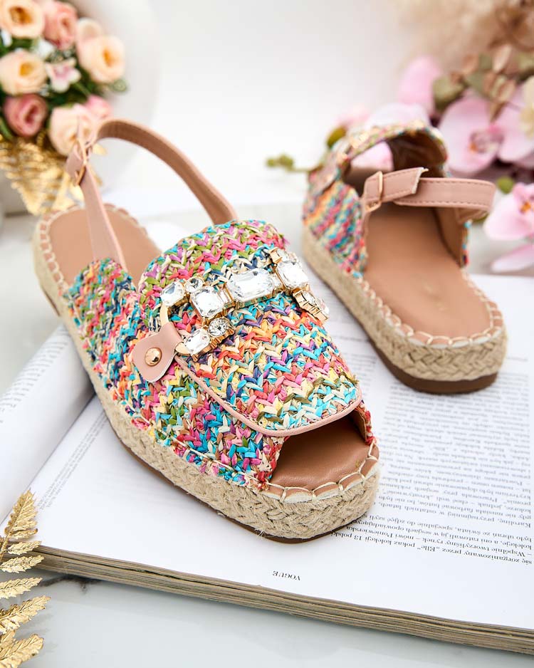 Royalfashion Dámske espadrilky s otvorenou špičkou