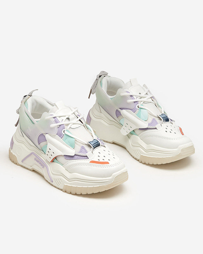 OUTLET Dámska športová obuv, tenisky v bielej a fialovej farbe Xillop - Obuv