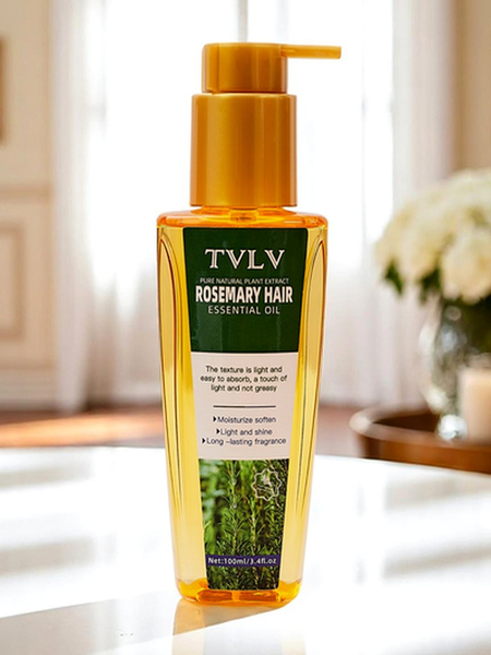 Rozmarínový vlasový olej hydratuje a zjemňuje vlasy