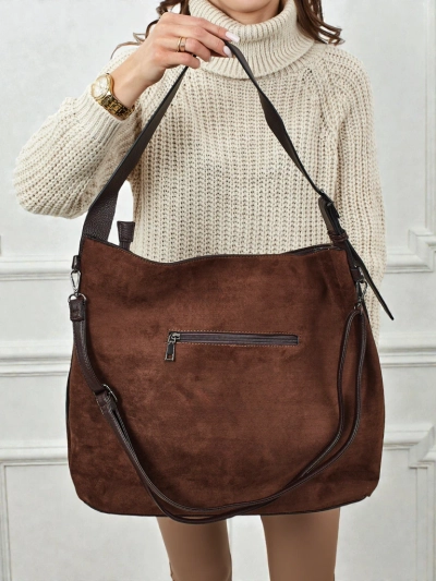 Ženska shopper torbica iz eko semiša Donenn