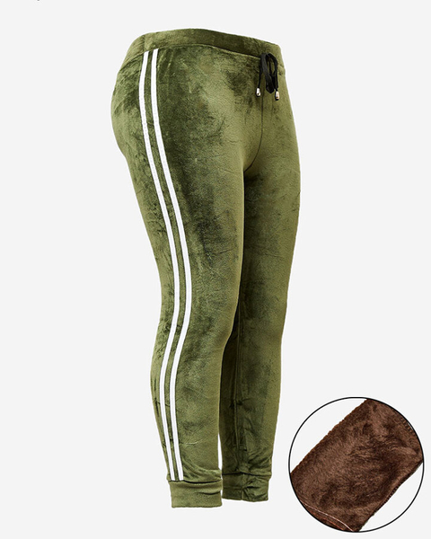 Royalfashion Dámske zateplené tepláky s potrubím