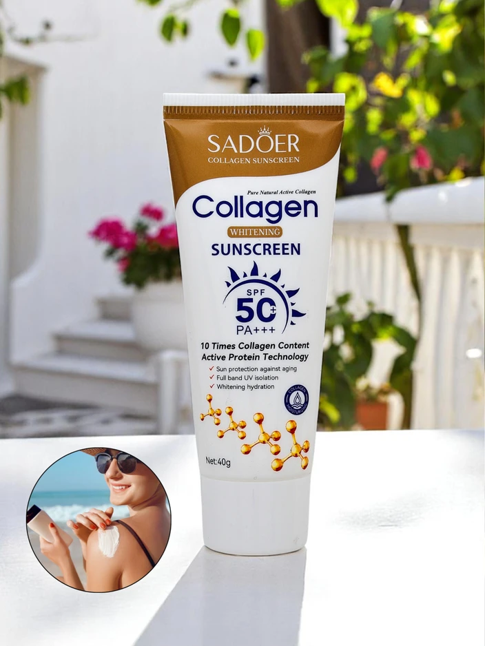 Sadoer opaľovací krém SPF 50 s kolagénom