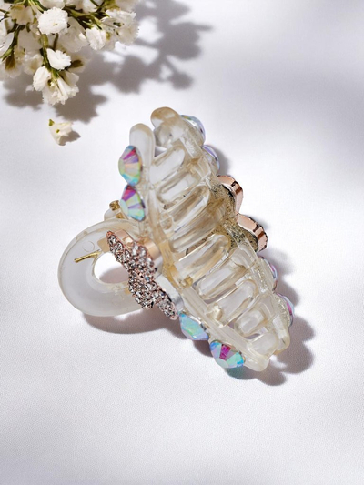 Royalfashion Sponka do vlasov s kryštálikmi Crystal Charm