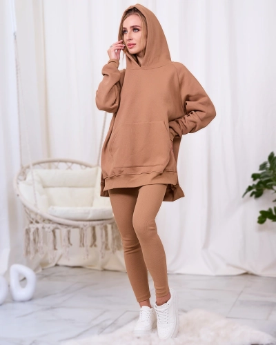 Royalfashion Camel 2-dielny dámsky set
