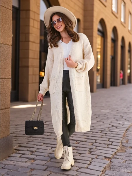 Royalfashion pletený kardigán pre ženy