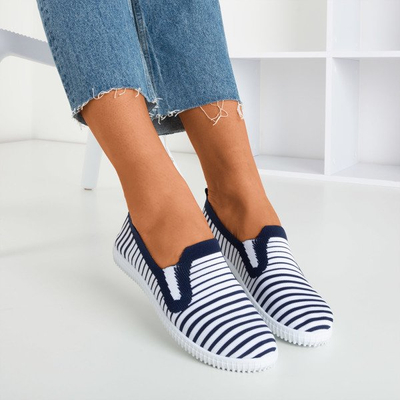 Námořnická modrá prokládaná Fyreo - obuv 1