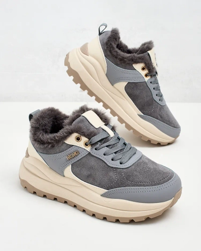 Royalfashion Dámske zateplené tenisky Ruffi