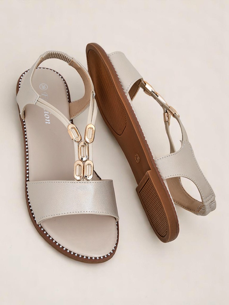 Royalfashion Ženski sandali z okrasnimi paščki Siena Glow