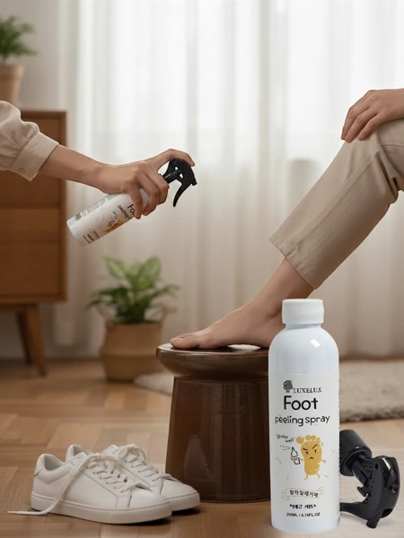 Ženski sprej za piling stopal Luxelux 200 ml