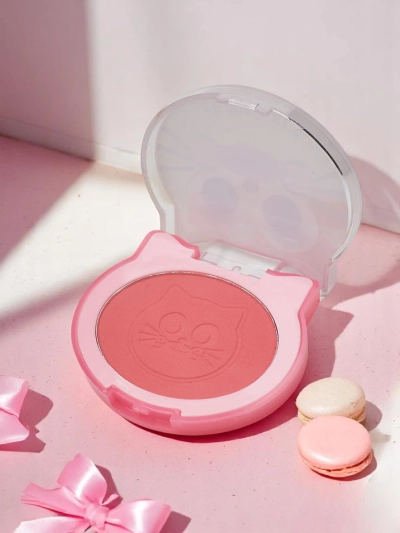 Kevin&Coco Cat Toast Blush Stlačený blush broskyňový