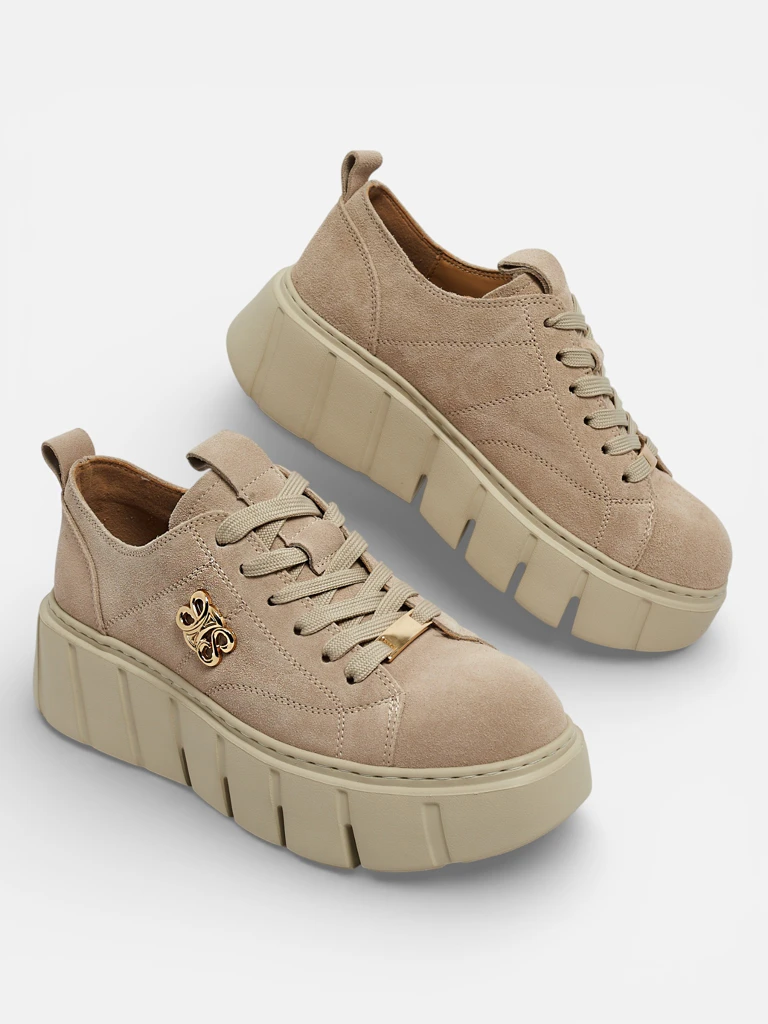 Športni ženski športni copati iz naravnega usnja Renos