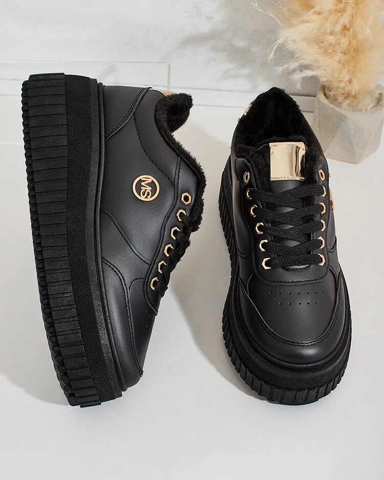 Royalfashion Zateplené dámske tenisky s kožušinou Sofi