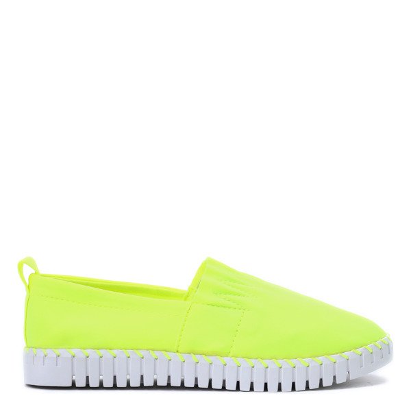 Neonovo žlté slip on Marion - Obuv
