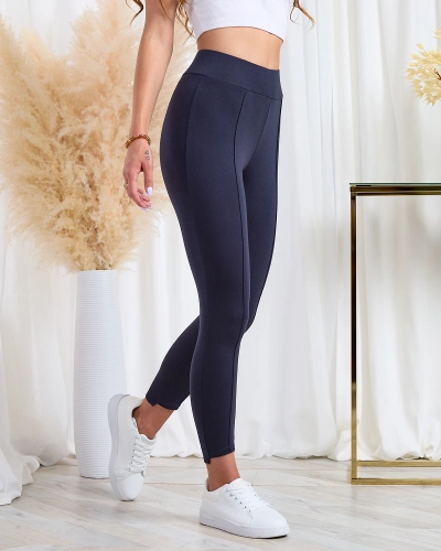 Royalfashion Dámske legíny námornícka modrá