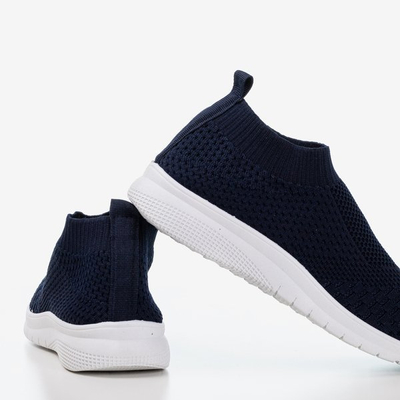 Navy blue slip-on sports shoes Brize - Footwear 1