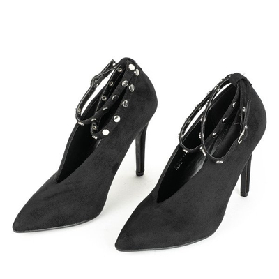 Černé pumpy na podpatku Malpas - Obuv 1