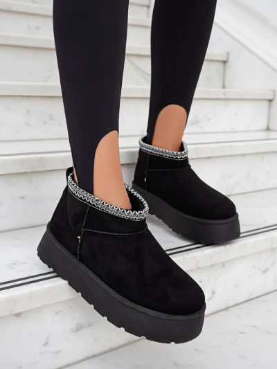 Royalfashion Dámske krátke topánky a'la snow boots Xoalla