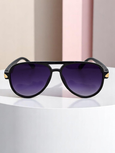 Royalfashion slnečné okuliare s dekoratívnymi stranicami Shadow Aviator