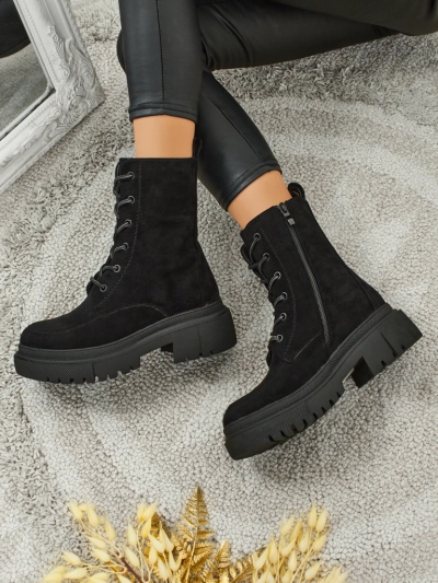 Ženski delavski škornji Velisse iz eko-semiša