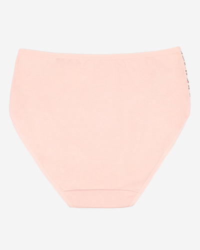 Ružové nohavičky s potlačou. PLUS VEĽKOSŤ- Spodná bielizeň