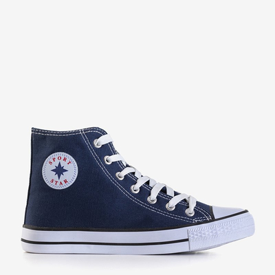 Tmavomodré dámske vysoké tenisky Inter - Footwear