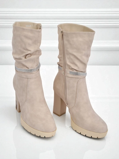 Mat ženski gležnarji s peto Ashen Bloom