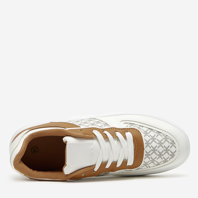 Dámske biele športové topánky s potlačou Glou - Obuv