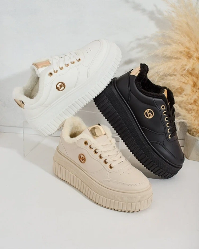 Royalfashion Zateplené dámske tenisky s kožušinou Sofi