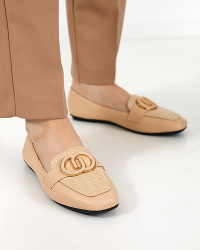 Ekokožené mokasíny v béžovej Amida - Obuv