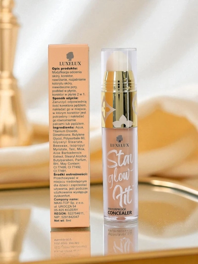 Luxelux Aurelia Vodoodporen Korektor 10 ml – prekrivni, vlažilni korektor