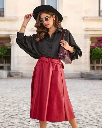 Royal fashion Midi sukňa pre dámy VEĽKOSŤ PLUS