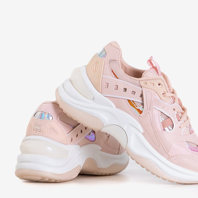 Svetloružové trenažéry s holografickými vložkami Etana - Obuv